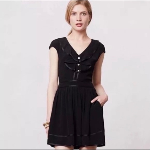 Anthropologie Pants - Anthropologie Elevenses Lexa Black Romper NWOT